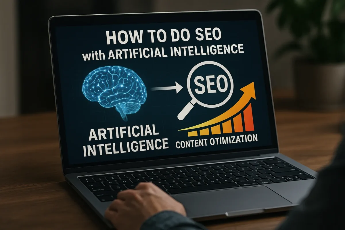 Immagine che illustra come fare SEO con l'intelligenza artificiale, evidenziando il nuovo paradigma di ottimizzazione dei contenuti.